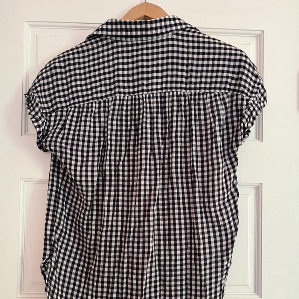 American Eagle Button Down Gingham Check Shirt - … - image 7